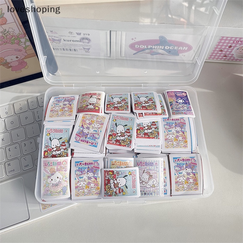 Bộ 100 Sticker Hoạt Hình Cinnamoroll Hello Kitty Kuromi My Melody Pompompurin Pochacco Dễ Thương Dùng Làm Quà Tặng Sinh Nhật Cho Bé Gái