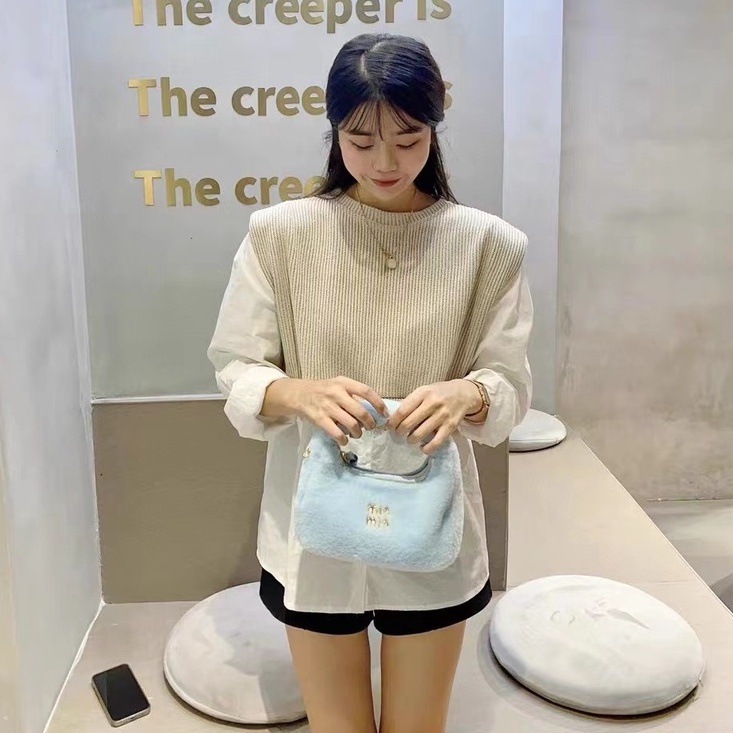 Macaron Túi Xách Lông Nhung Có Hộp mm Đa Năng Thời Trang Mới Cho Nữ777777