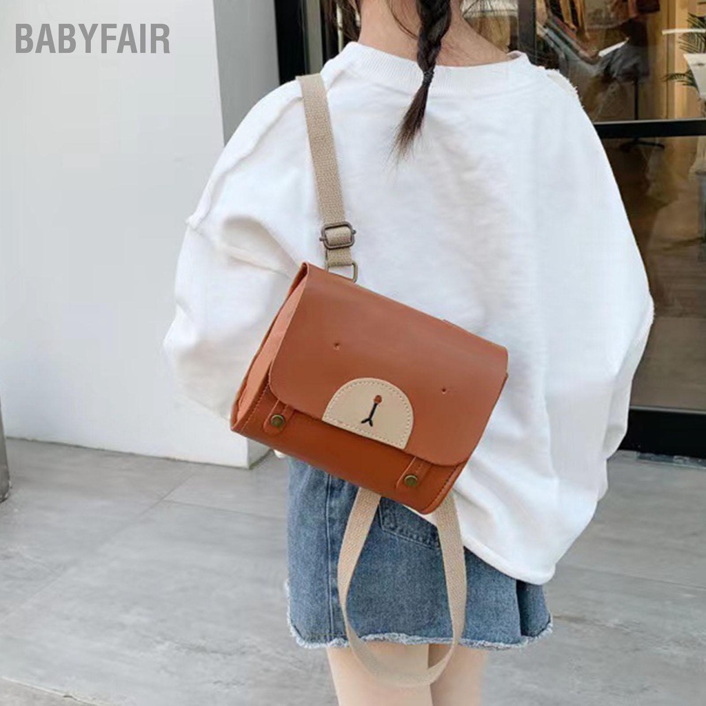 Babyfair Ba Lô Gấu Trẻ Em PU Hoạt Hình Túi Mầm Non Mẫu Giáo Mini Dễ Thương Đi Học Cho Bé 1 Đến 3 Tuổi