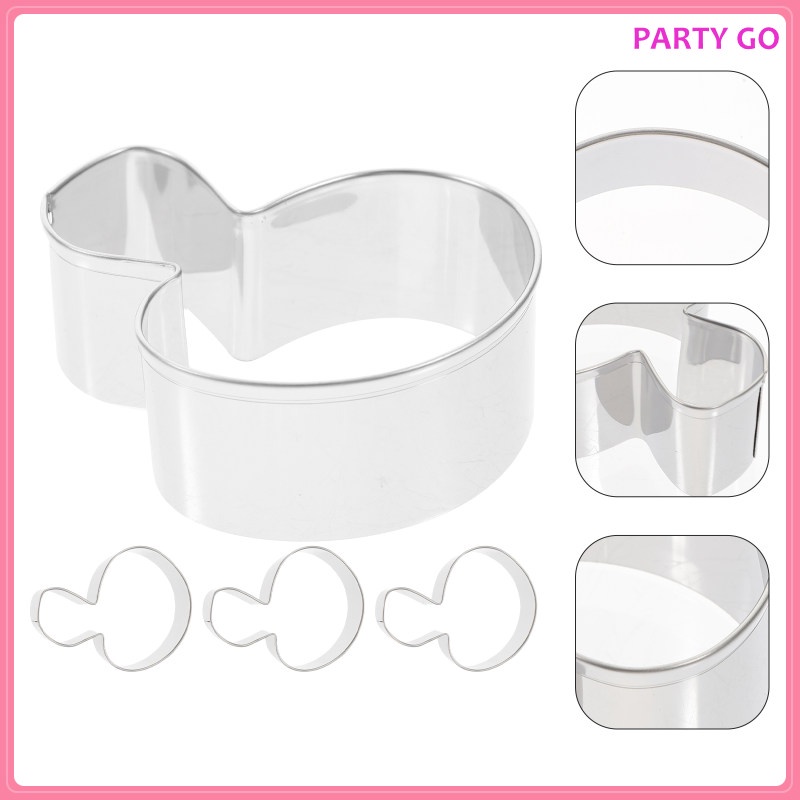 Bộ 4 Khuôn Cắt Bánh Quy Hình Nấm Áo Sweater Xinh Xắn