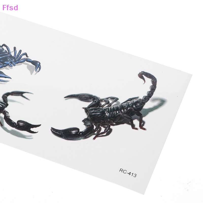 Hình Xăm Dán Họa Tiết Nhện Tatoo Scorpion 3D Phong Cách Halloween Độc Đáo