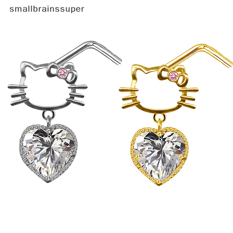 Khuyên Mũi Bằng Thép Không Gỉ Đính Đá Thời Trang Cho Nữ