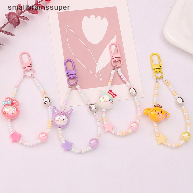 Móc Khóa Hình Búp Bê Nhỏ Dễ Thương Nhiều Màu Sắc Có Dây Xỏ Hạt Dành Cho Bạn Nữ / Ba Lô / Túi Xách / Pendent SBS