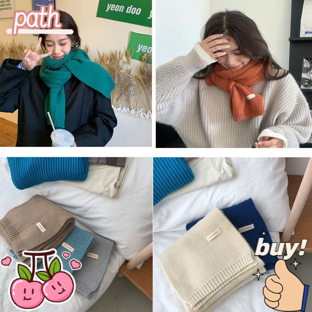 PATH Khăn Choàng Cổ Giữ Ấm Chống Gió Dày Dặn Thời Trang Mùa Đông Cho Cặp Đôi