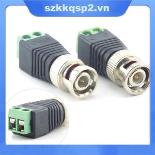 Bộ 5 12V 2.1mm * 5.5mm BNC Nam Kết Nối Cắm CCTV DC Cáp Nguồn Adapter Cho Đèn Led VNK2