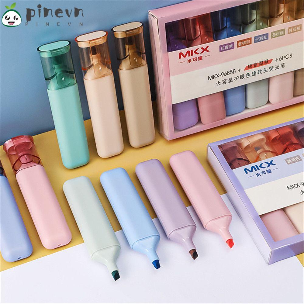 PINEVN Set 6 Bút Đánh Dấu Vẽ Graffiti Chuyên Dụng
