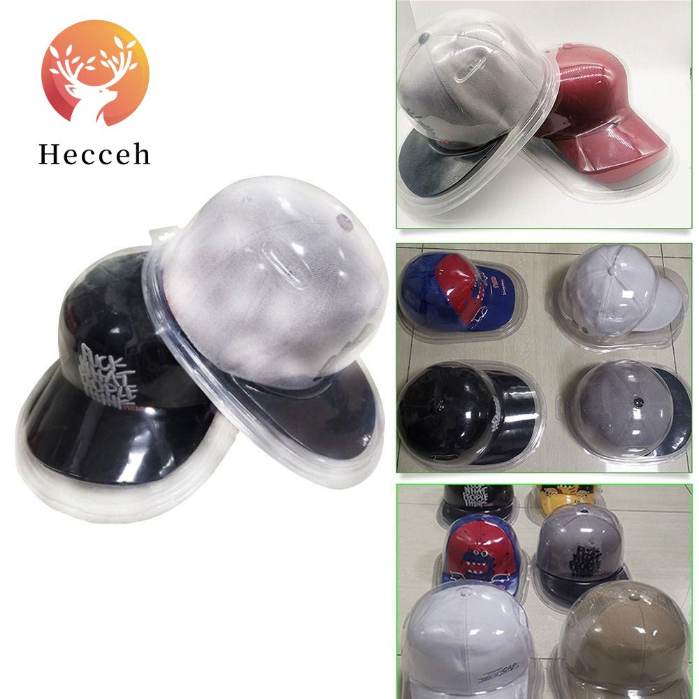 HECCEH Hộp Trưng Bày Mũ Lưỡi Trai Bằng Nhựa PVC Chống Bụi Tiện Dụng