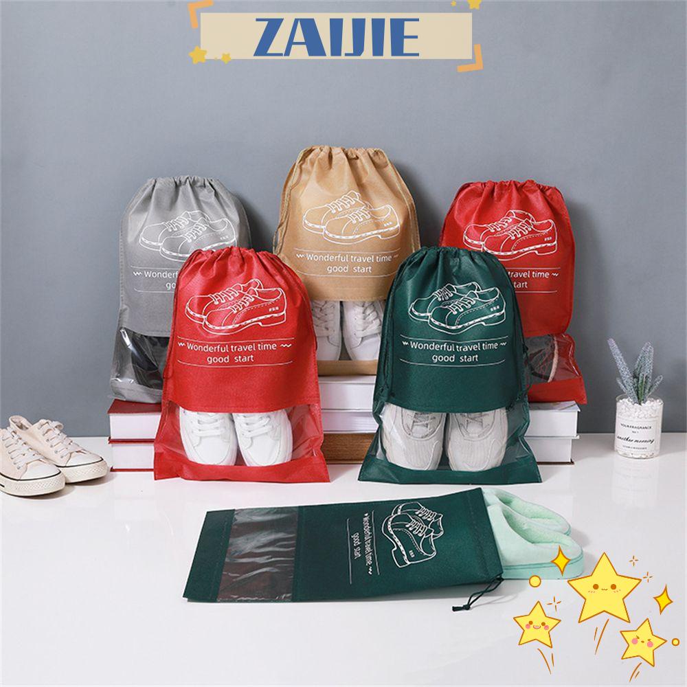 ZAIJIE24 Túi Dây Rút Cỡ Lớn Đựng Giày Tiện Dụng Mang Đi Du Lịch
