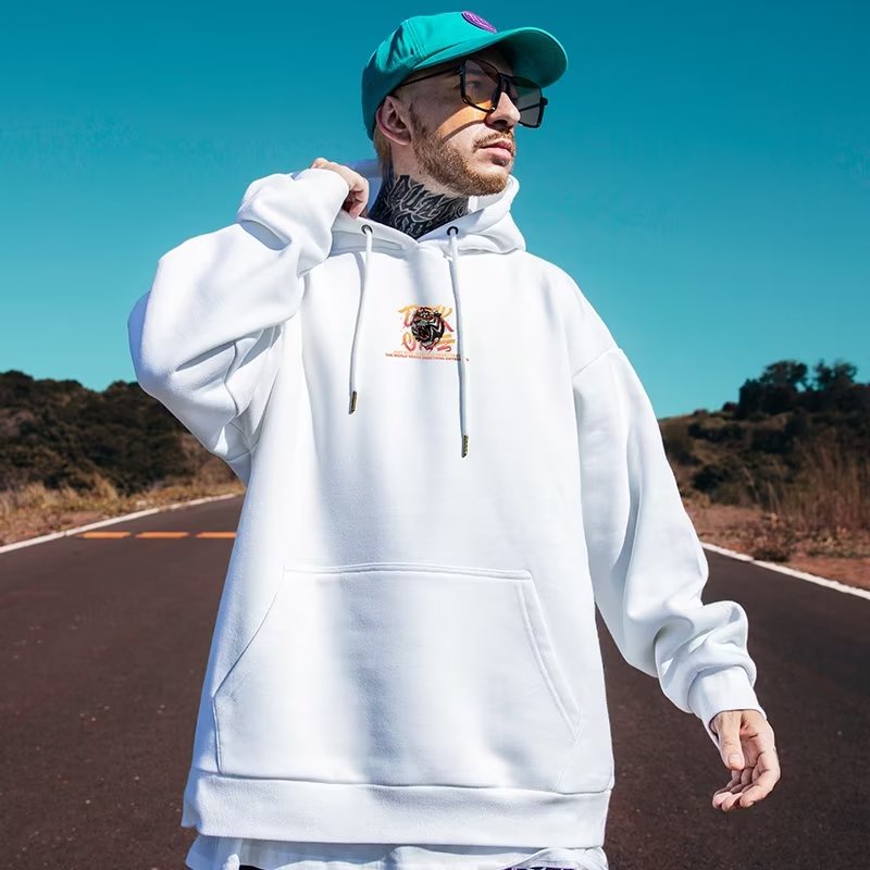 Áo Hoodie Tay Dài Dáng Rộng In Họa Tiết Đầu Hổ Hoạt Hình Vui Nhộn Phong Cách Nhật Bản Thời Trang Cho Nam Và Nữ Size M-5XL 2023