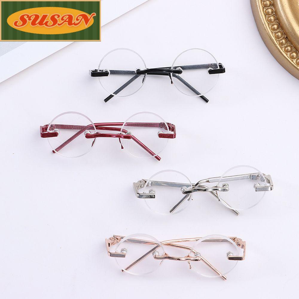 SUSANS Mắt Kính Gọng Tròn Mini Dễ Thương Cho Búp Bê Tỉ Lệ 1 / 61 / 12
