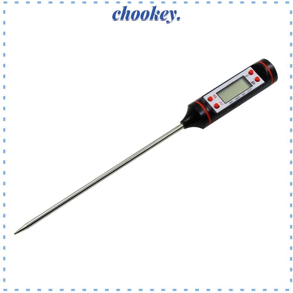 CHOOKEY Nhiệt Kế Mini Bằng Thép Không Gỉ Chuyên Dụng Cho Đo Nhiệt Độ Thức Ăn - 50°C~300°C(-58°F~+572°FNhiệt Kế Kỹ Thuật Số Dành Cho Nấu Ăn / Nướng BBQ