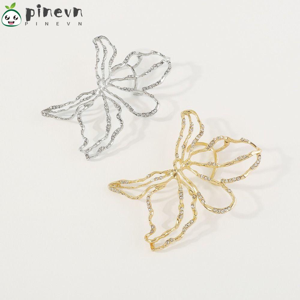 PINEVN Bông Tai Kim Loại Hình Hoa Một Bên