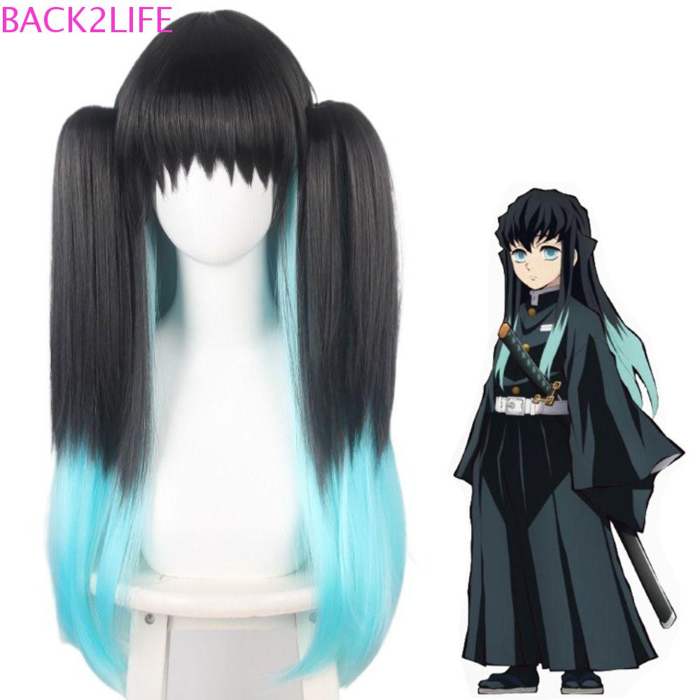 BACK2LIFE Tóc Giả Hóa Trang Nhân Vật Tokitou Muichirou Bằng Sợi Tổng Hợp Mềm Mại Chịu Nhiệt Độ Cao