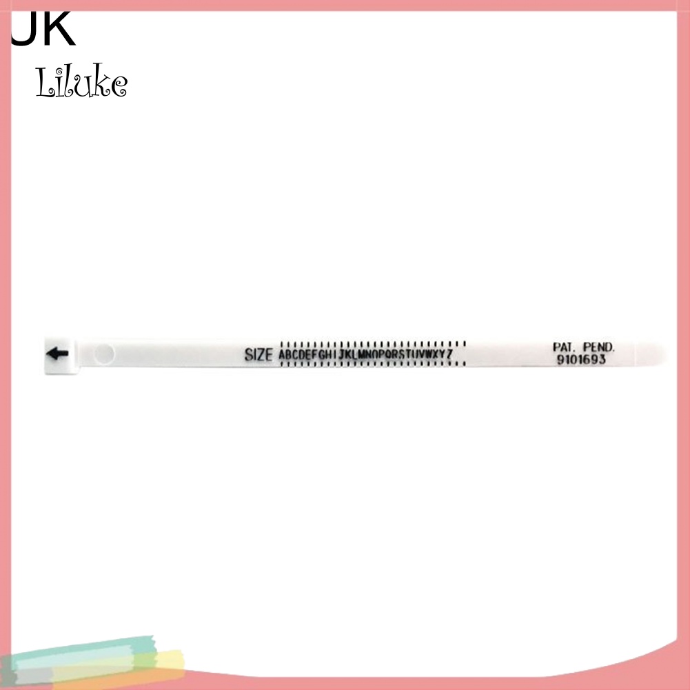 Thước Dây Đo Kích Thước Nhẫn Đeo Ngón Tay Tiêu Chuẩn UK / US Dùng Làm Trang Sức Thủ Công DIY