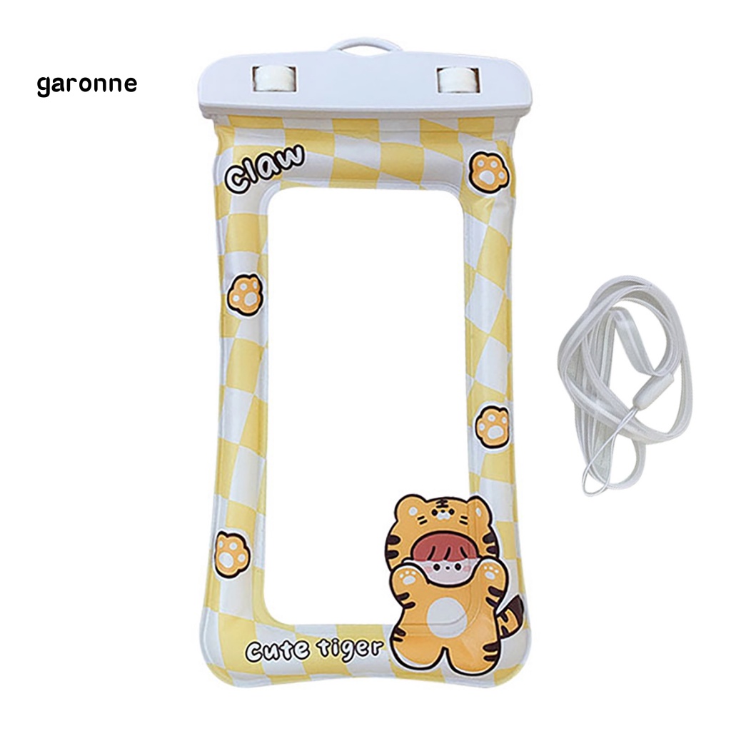 Túi Đựng Điện Thoại Chống Thấm Nước Họa Tiết Hoạt Hình Dễ Thương Kèm Dây Đeo Tiện Dụng