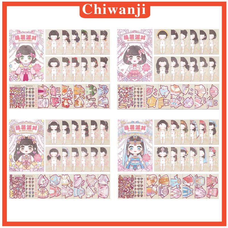 Bộ 4 Sticker Trang Trí Sổ Hình Công Chúa