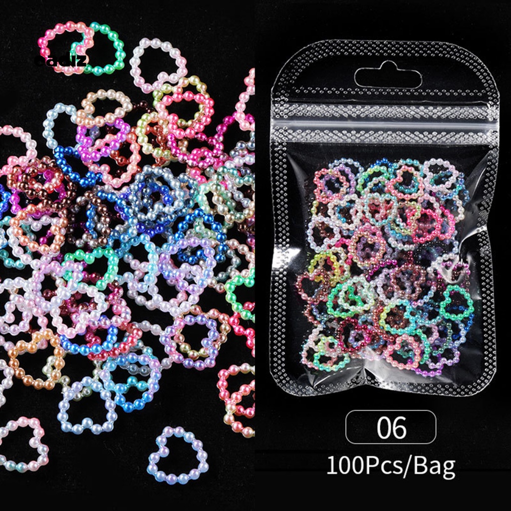 1 Túi Hạt Nhựa PVC Màu Sắc Tươi Sáng Dùng Trang Trí Móng Tay Nghệ Thuật DIY