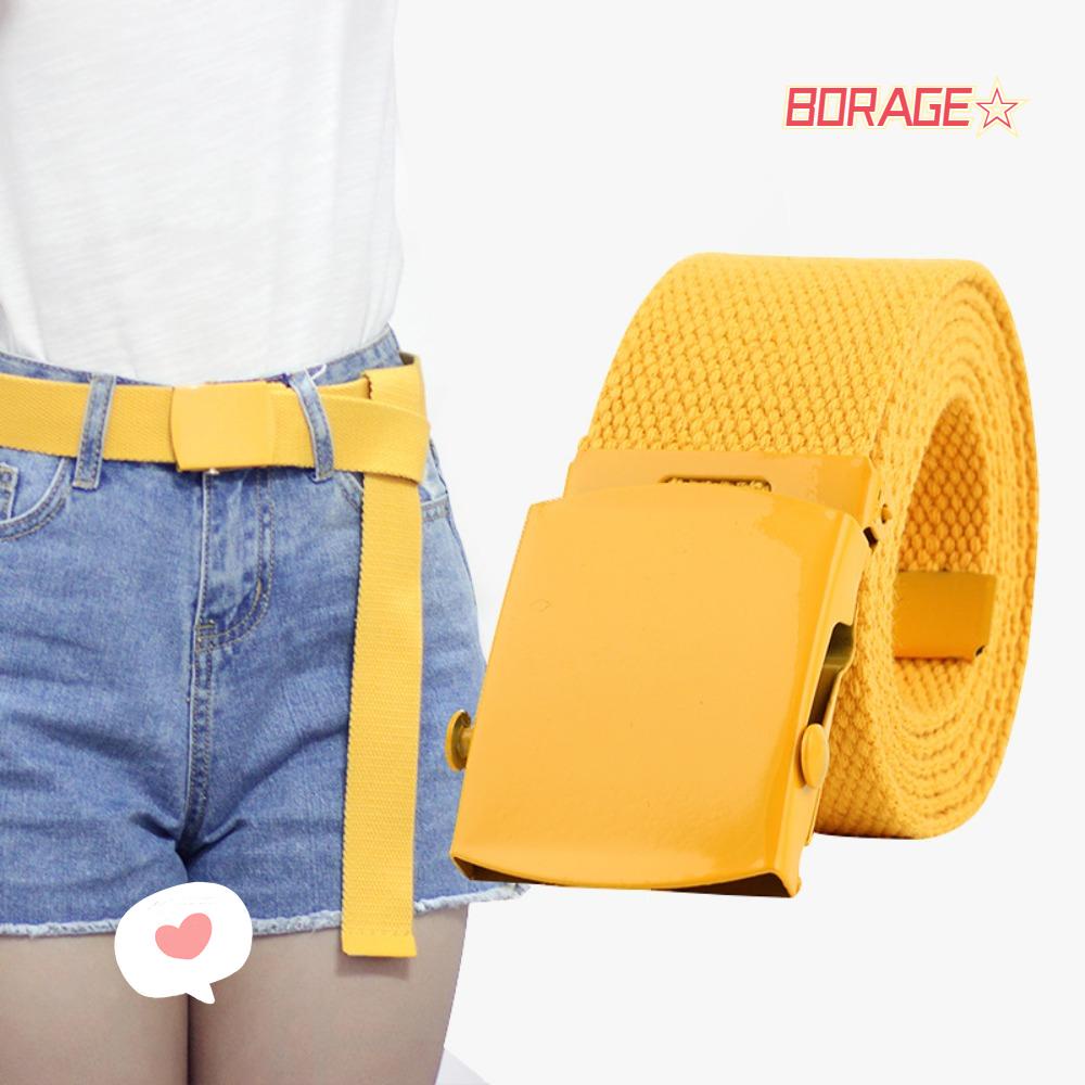 BORAG Thắt Lưng Vải Canvas Bện Co Giãn Chống Mòn Đơn Giản Dễ Phối Đồ Cho Nữ