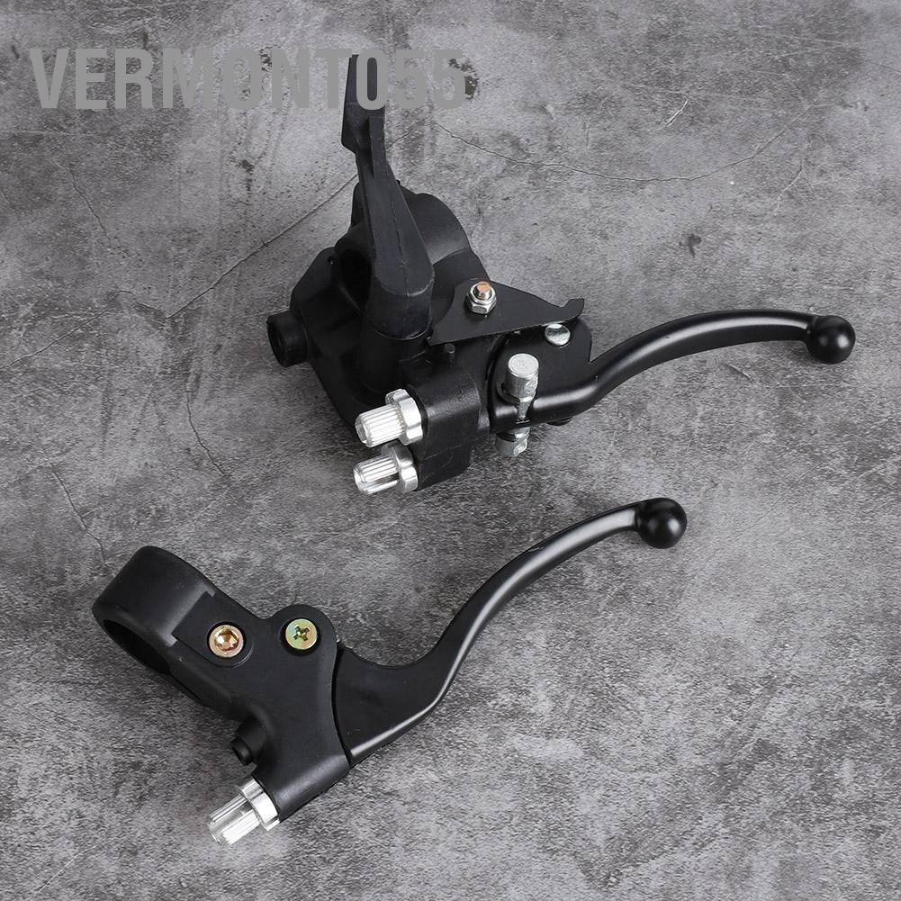 Vermont055 Cặp 22mm Trái Phải Ngón Tay Cái Cần Phanh Van Tiết Lưu Phù Hợp Với Mini Moto Quad Pit Bike ATV