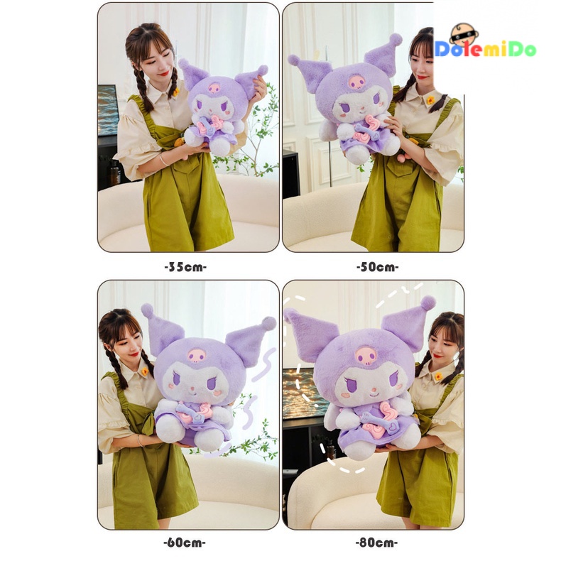 Thú Nhồi Bông Kuromi Kuromi Hàng Mới Chính Hãng