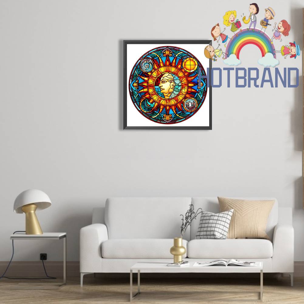 Tranh Đính Đá Kim Cương Toàn Bộ 5D DIY Hình Vẽ Trăng Sao