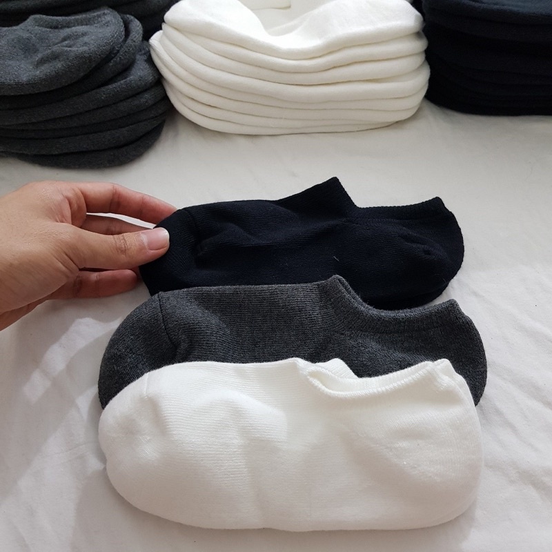 Tất cổ ngắn nam dày dặn cao cấp chính hiệu MUJI lót lông đệm êm thoáng khí chống hôi chân vớ xuất nhật