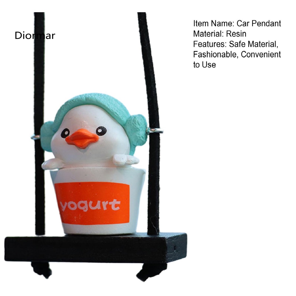 Mặt Dây Chuyền Hình Vịt Bằng Nhựa Thân Thiện Với Môi Trường Trang Trí Nội Thất Xe Hơi