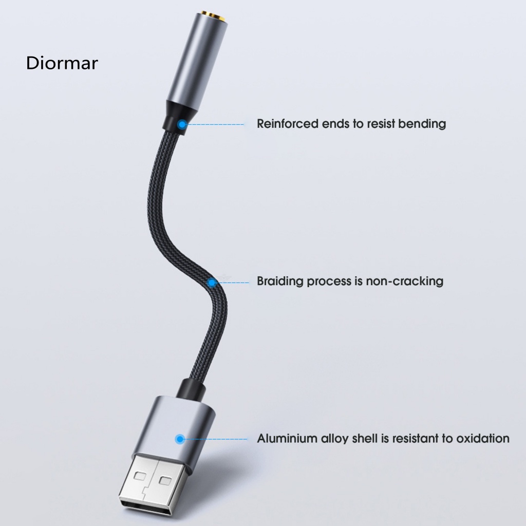 Thẻ Âm Thanh Chuyển Đổi USB Sang 35mm 2 Trong 1 Cho Laptop