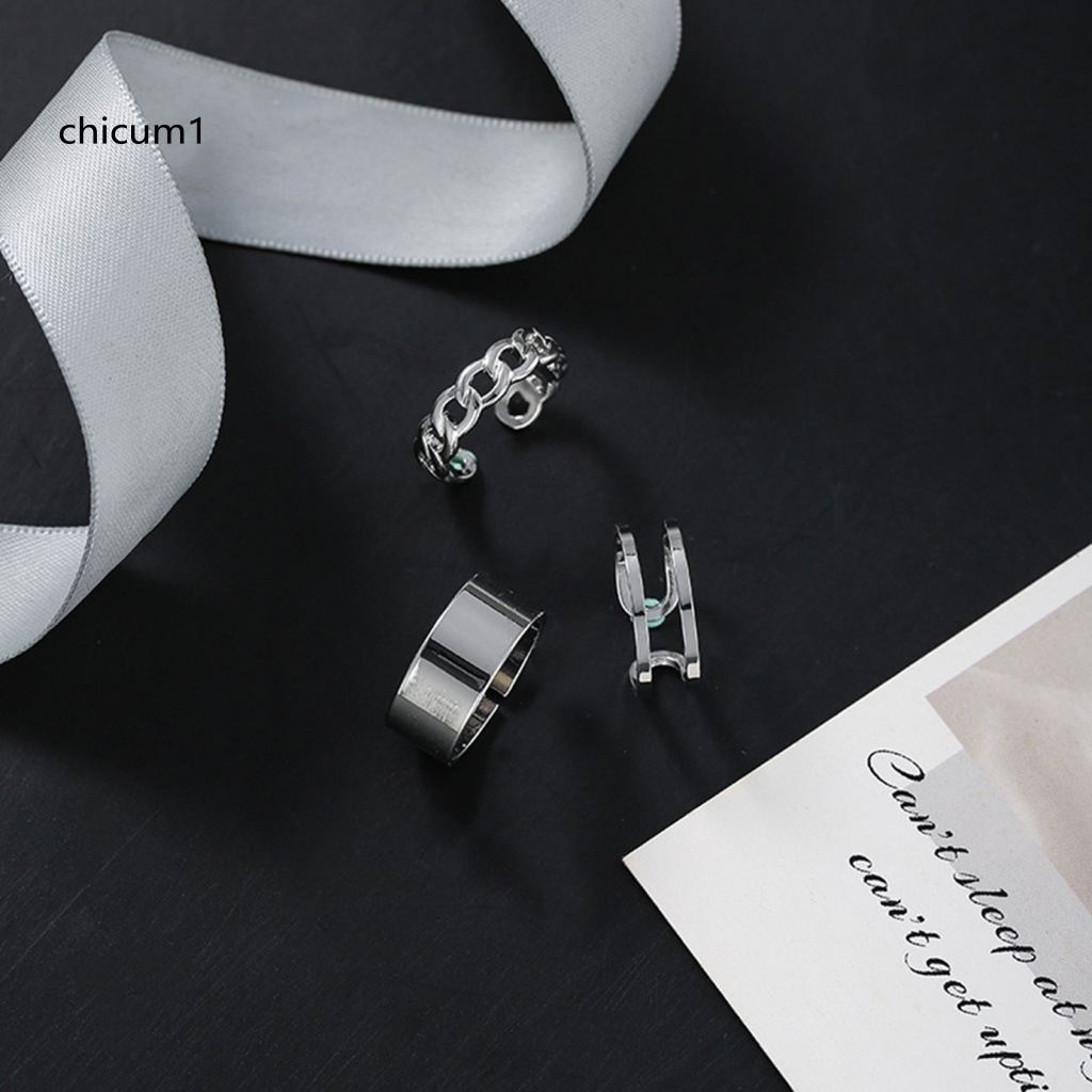 Set 3 Nhẫn Hở Dễ Dàng Điều Chỉnh Kích Thước
