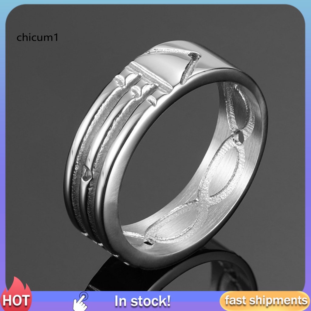 Nhẫn Mạ Điện Đơn Giản Sáng Bóng Hợp Thời Trang Cho Nam