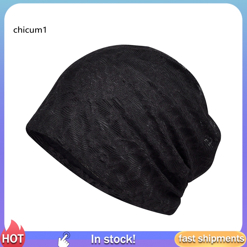 Mũ Trùm Đầu Phối Ren Mềm Mại Thoáng Khí Thời Trang Cho Nữ