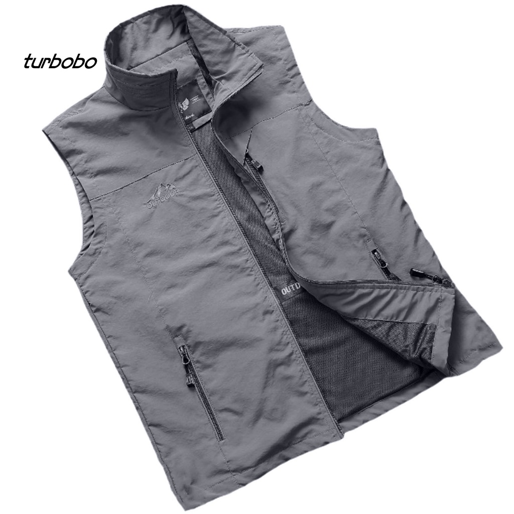 Áo Khoác Câu Cá Sát Nách Cổ Bẻ Màu Trơn Thoáng Khí Thời Trang Cho Nam