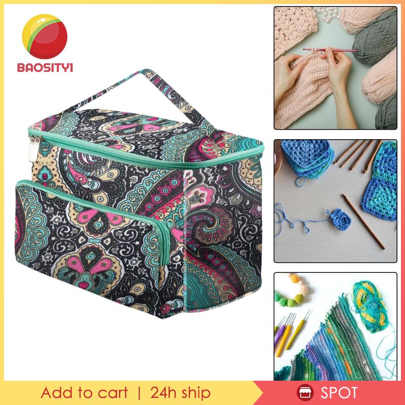 Túi Đựng Dụng Cụ Đan Len Tiện Lợi Đi Du Lịch