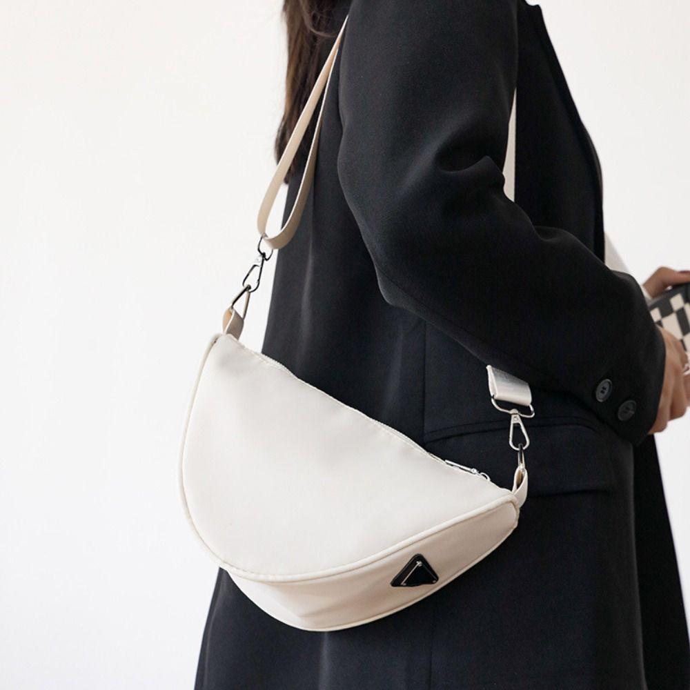 LOMBARD Túi Đeo Chéo Hình Tam Giác Bằng Vải Bạt Nylon Đơn Giản Di Động Cho Hoạt Động Ngoài Trời