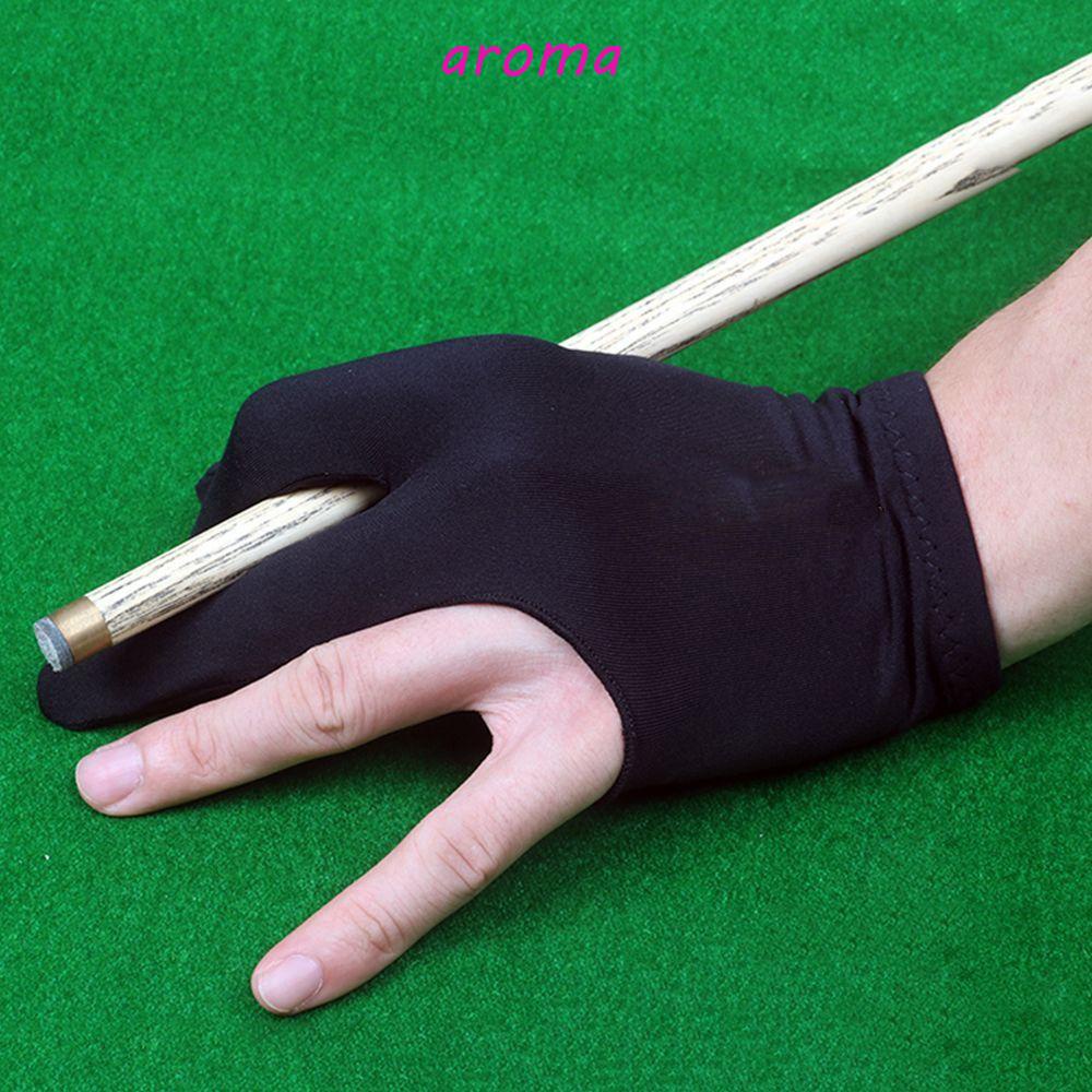 AROMA Găng Tay Trái Tập Luyện Bida Họa Tiết Da Báo Thoáng Khí Chống Trượt
