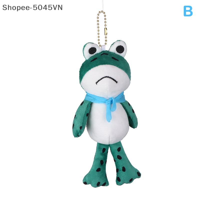 Móc Khóa Hình Chú Ếch Nhồi Bông Mềm Mại Dễ Thương