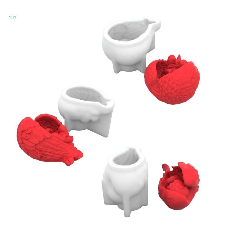 Khuôn Silicone Tạo Hình Làm Nến Hình Em Bé Độc Đáo