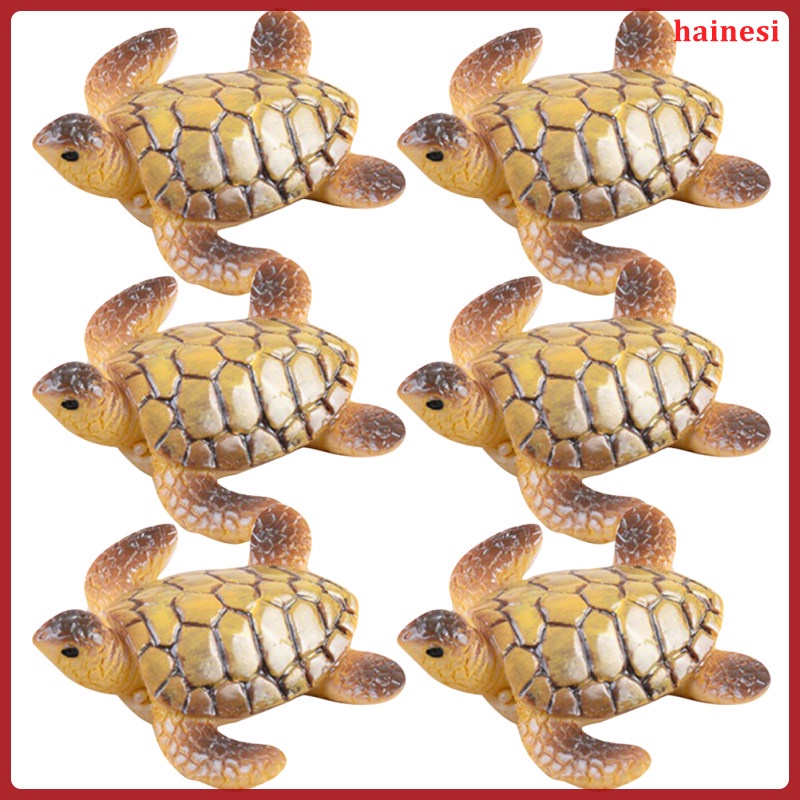 Set 6 Tượng Rùa Mini Trang Trí Tiểu Cảnh