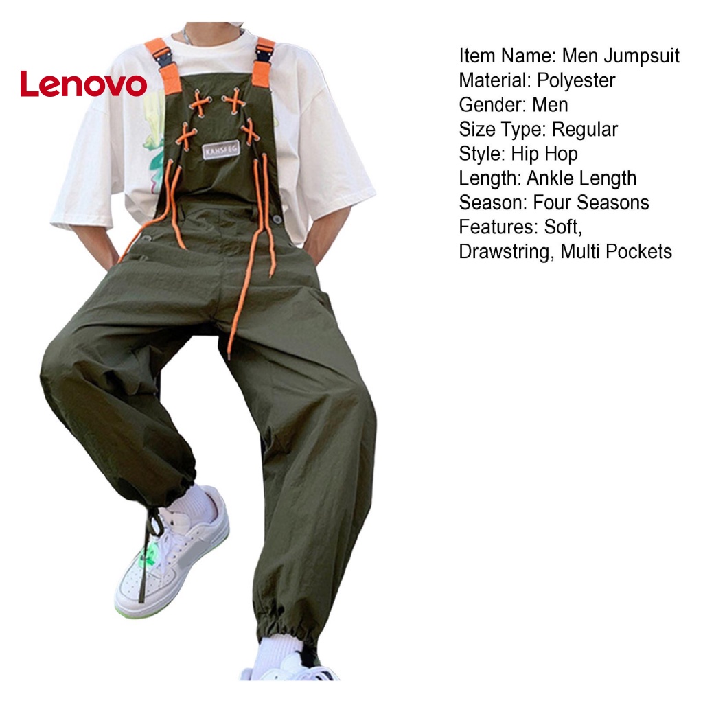 Quần Yếm Dáng Rộng Không Tay Màu Sắc Đơn Giản Cho Nam