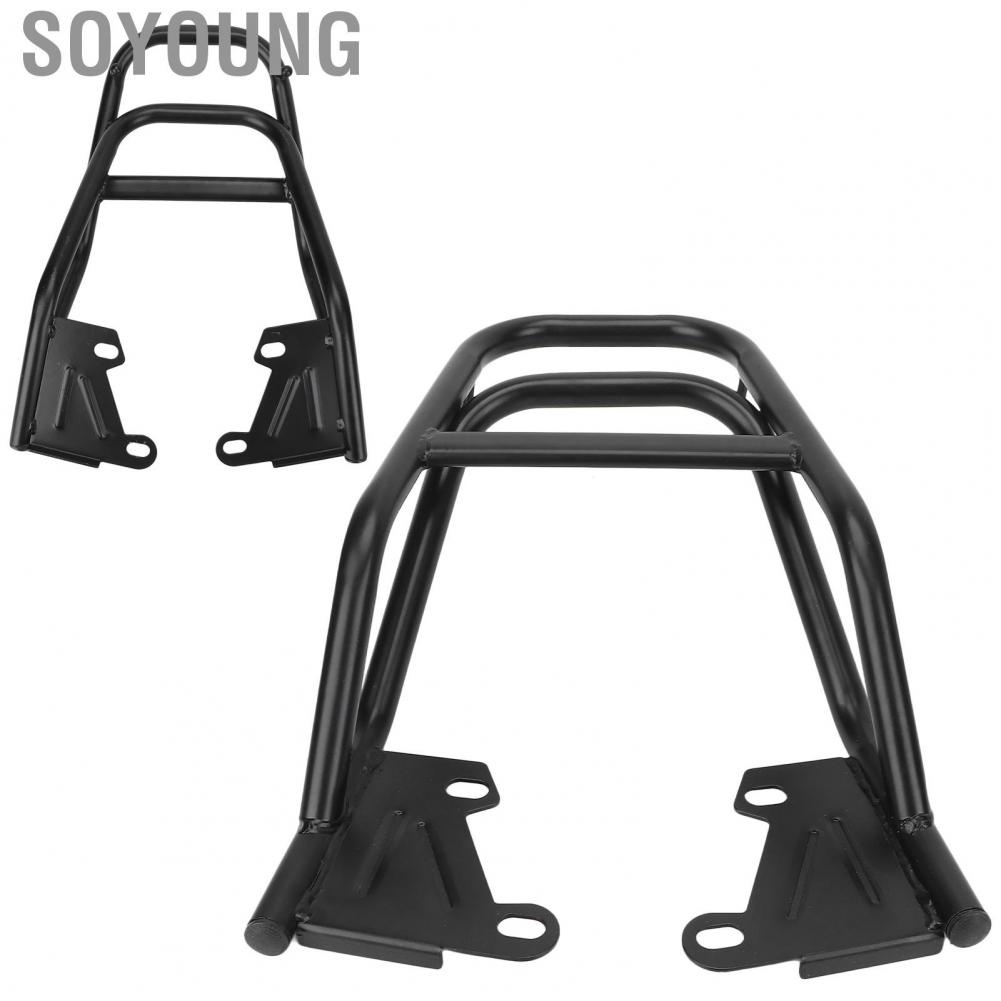 Soyoung Motorcycle Rear Handrail Rack Luggage Box Holder Iron Black Replacement for Grom MSX125 M3 Case Carrier