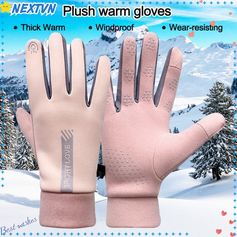NEXTVN Găng Tay Thể Thao Nam Phủ Lông Giữ Ấm Thời Trang Thu Đông
