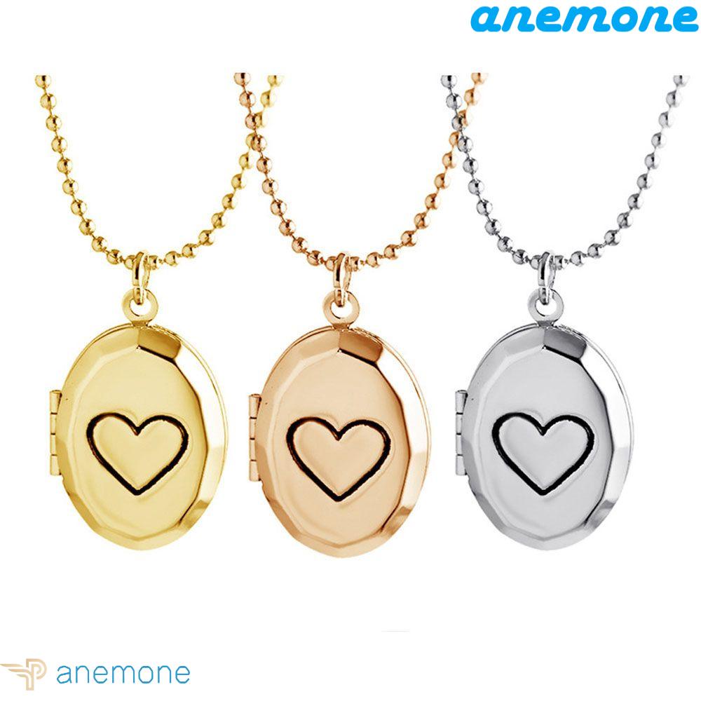 ANEMONE Vòng Cổ Choker Hình Trái Tim Tròn Bỏ Túi Thời Trang