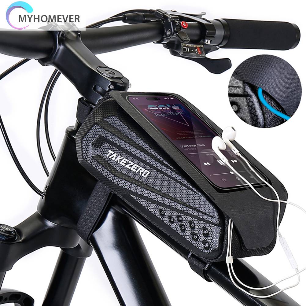 Túi Đựng Đồ Dùng 1L Thiết Kế Vỏ Nắp Lật Gắn Khung Xe Đạp Leo Núi Tiện Dụng