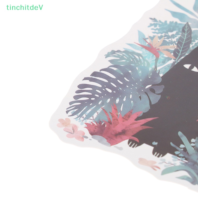 Bộ 50 Miếng Dán Hình Mèo Đen Trang Trí Điện Thoại / Laptop / Guitar Cổ Điển Cho Bé