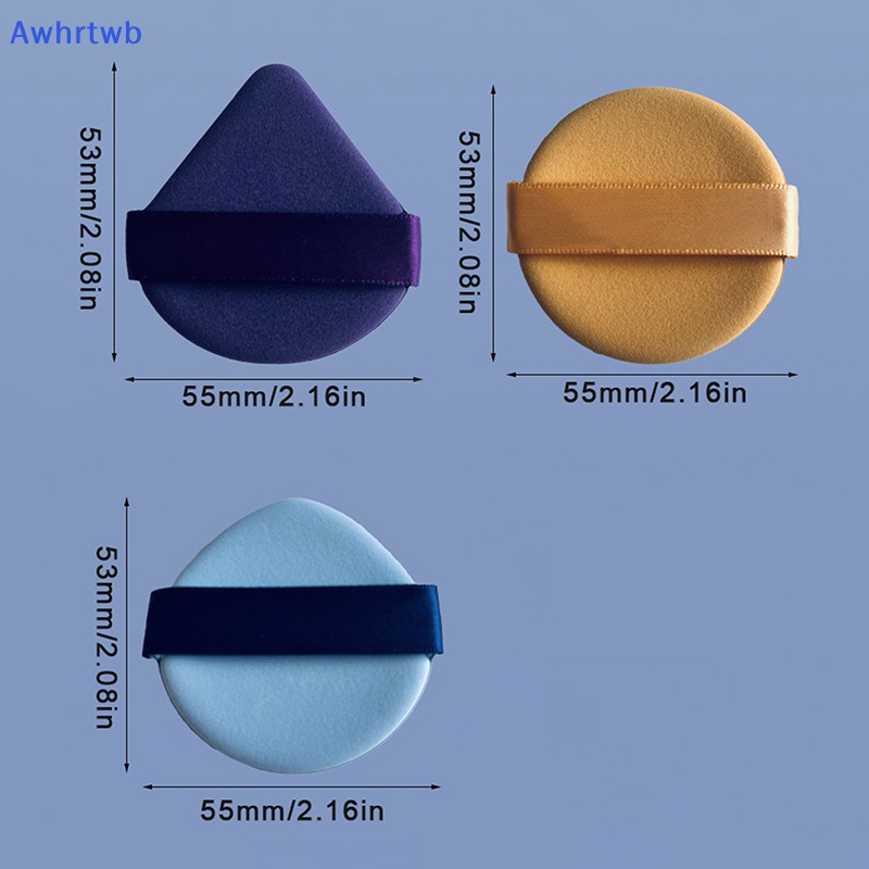 Set 1 / 3 Mút Trang Điểm Bằng Cotton Mềm Mại Tiện Dụng Mới