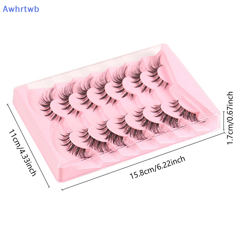 Bộ 7 Cặp Lông Mi Giả 3D Dài Cong Tự Nhiên Mới