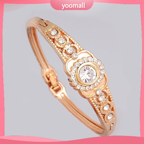 Vòng Tay Mạ Vàng Đính Đá Thời Trang Dành Cho Nữ