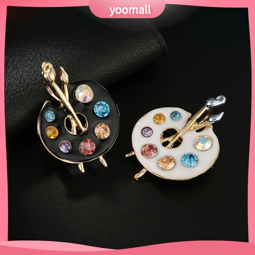 [YM] Ghim Cài Áo Họa Tiết Hình Học Tráng Men Bóng Cao Chống Rỉ Sét Tinh Tế Trang Trí Cho Nữ