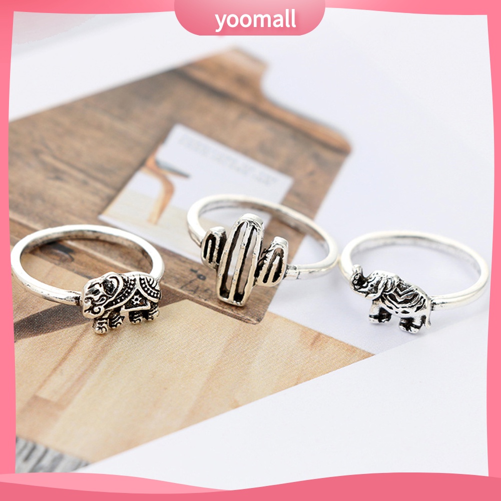 Bộ 12 Nhẫn Đeo Đốt Ngón Tay Phong Cách Vintage Xinh Xắn