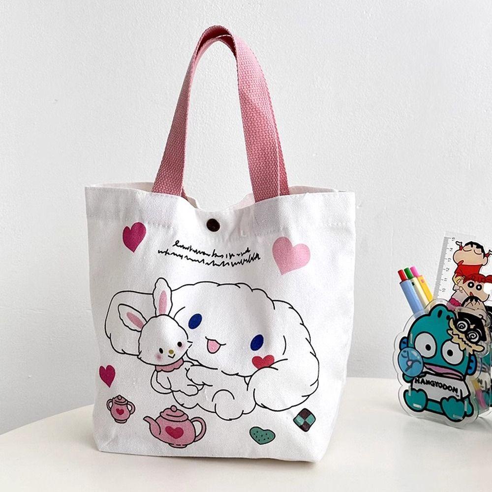 Pinou Túi vải Sức Chứa Lớn Họa Tiết Mèo kitty Kẻ Sọc Chấm Bi Pacpurin Pacco
